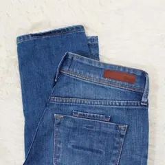 大人気 美品《YANUK》RUTH スリムテーパード(W24)デニムパンツ 加工