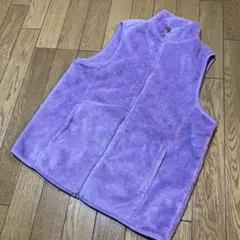 ジップアップ　フリースベスト