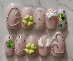 【現品】ネイルチップ ウィッシュコア バレエコア ガーリーネイル 天使ネイル