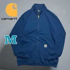 【美品】Carhartt カーハート ハーフジップスウェット ブルー M