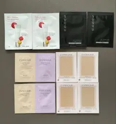 デパコス　ベースメイク12点トライアルセット　クラランス　スック　エスプリーク