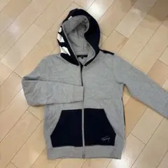 TOMMY ジップアップパーカー グレー ネイビー Mのサムネイル