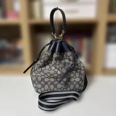 COACH シグネチャー 巾着型 ショルダーバッグ - メルカリ