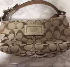 極美品⭐️【COACH】コーチ アクセサリーポーチシグネチャー ×gold