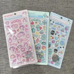 立体シール はぴだんぶい&マイメロ&ハンギョドン３Ｄシール