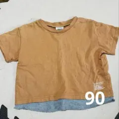 【BREEZE】オレンジ 半袖Tシャツ 90 夏　保育園