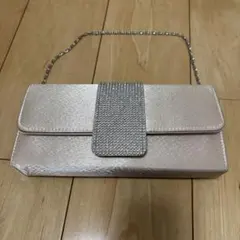 光沢ピンクゴールドパーティーバッグ