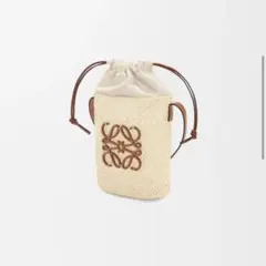 LOEWE スクエアポケット ラフィア ショルダーバッグ　イヤカラシ LOEWE スクエアポケット ラフィア ショルダーバッグ イヤカラシ - メルカリ
