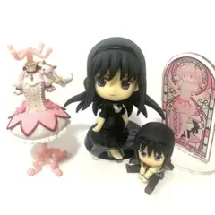 まどかマギカ トルソーガチャ まどか+キュゥべえ アクスタ　フィギュアセット