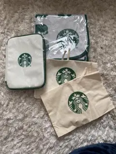 スタバ福袋ピクニックマット　マルチケース　ギフトバッグ