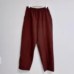 ★お値下げ大歓迎★ブラウン ストレートパンツ ゴムウエスト【L】