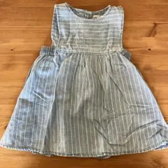 ストライプデザイン コットンワンピース