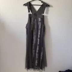 33℃⭐️シアー素材⭐️ジャンスカ⭐️グレー⭐️イシカワラボ 