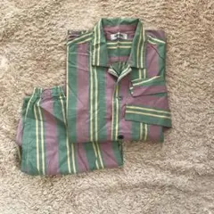 ストライプ柄　パジャマ　上下セット　 M