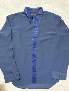 COMME CA DU MODE MEN 長袖シャツ ブルー