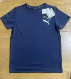 【新品・未使用】PUMA キッズ Tシャツ ネイビー 140 吸水速乾　男の子