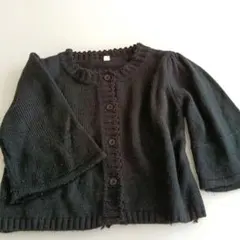 黒いボタン付きカーディガン 120サイズ　女の子