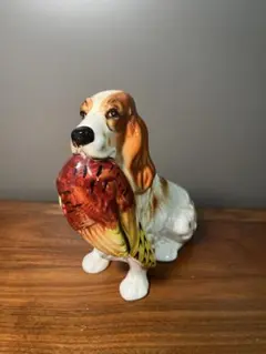 大型】Royal Dux ロイヤルデュックス 犬 陶器置物 ハンティングドッグ