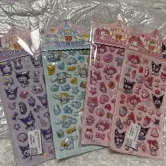 サンリオシール 4枚セット ぷっくりシール マイメロ クロミ シナモン