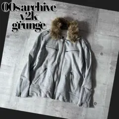 00s archive far sweat riders jacket y2k