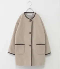 【新品未使用】グローバルワーク　パイピングノーカラーコート　160