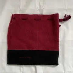 【mont-bell】 ネックウォーマー キャップ フリース ワインレッド