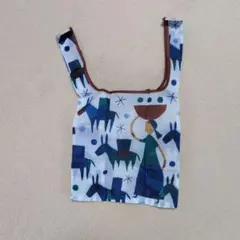 エコバッグ 馬と女性のデザイン