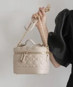 RANDA キルティング2WAYバニティバッ