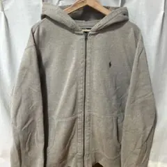 90s POLO Ralph Lauren ジップパーカー 短丈