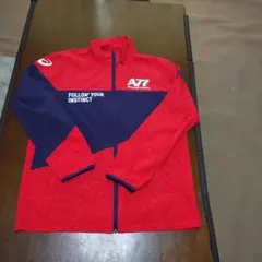 asics A77 ジャージ ジャケット レッド ネイビーのサムネイル