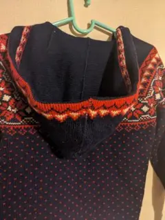 ノルディック柄フード付きセーター 100cm