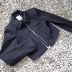 ZARA ブラック クロップドライダースジャケット Sサイズ フェイクレザー クロップド ライダースジャケット - ブラック