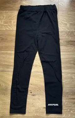 ANAPGIRL ブラック レギンス S