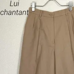 Lui chantant スラック センタープレス タック 毛100% 大きめ