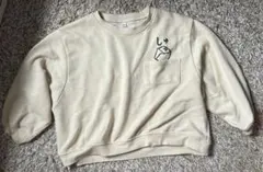 【中古品】マーキーズ　ホーガン　しゅうまい　トレーナー　薄いベージュ　120のサムネイル