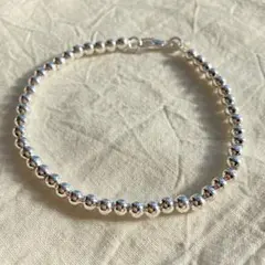 ★再入荷★ 新品　ボールチェーン シルバー 925コーティング ブレスレット