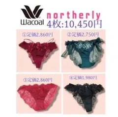 新品＊４枚セット10,450円＊northerlyエレガントコレクションショーツのサムネイル