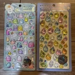 オバケーヌ　しずくちゃん　ポップシール　ドロップシール　レジンシール　2枚セット