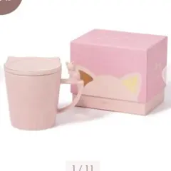 新品！未使用！Francfranc キャットフィギュアマグ　ピンク