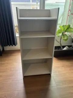 ホワイト 3段ラック MDF製