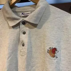 snoopy フットボール　ワンポイント　ポロシャツ古着のサムネイル