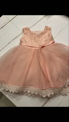 ピンク チュールドレス セレモニードレス　80