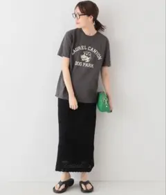 SLOBE IENAスローブイエナ黒ブラッククロシェニットレースロングスカートのサムネイル