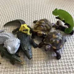 爬虫類 両生類 フィギュア 7つセット