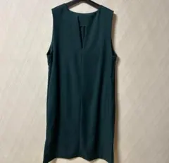 SHOO-LA-RUE ダークグリーン ノースリーブ ワンピース M