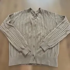 Right onリブニットカーディガン 2way ベージュ
