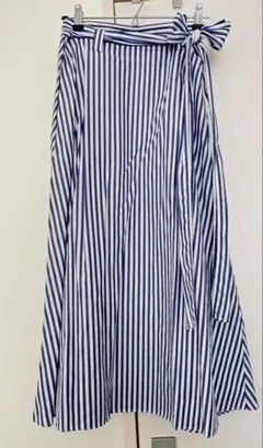 ZARA ストライプ柄フレアスカート