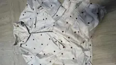 ハート柄ホワイトコットンパジャマ GU