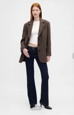 GAP チェック柄 テーラードジャケット サイズ0