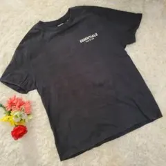 エッセンシャルズ　ブラック　バックプリント　Tシャツ　半袖　トレーナー